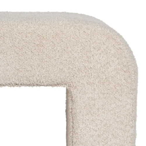Pouf beige tissu Ixia 67 cm — vue 5