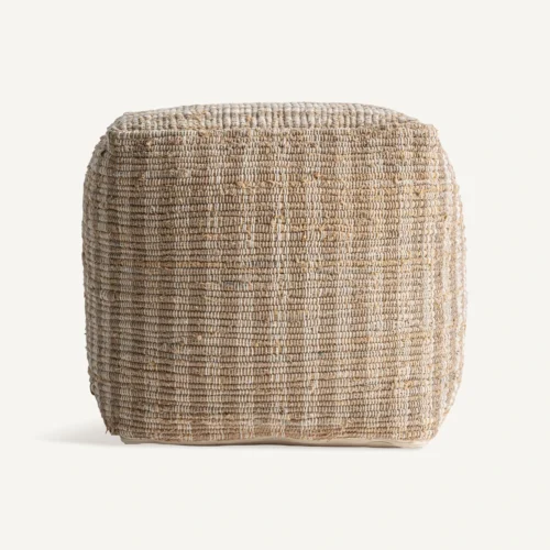 Pouf Pouf Brax coton beige Vical Home