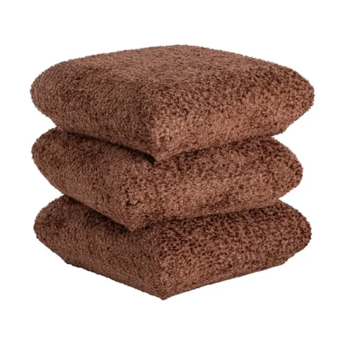 Pouf carré terre cuite Ixia 42 cm — vue 2