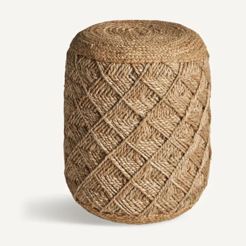 Pouf Elgin jute marron Vical Home — vue 2