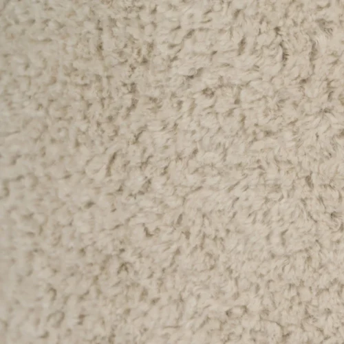 Pouf rond tissu beige Ixia Ø 41 cm — vue 4
