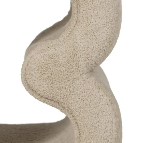 Pouf tissu beige structure métal Ixia 45 cm — vue 6