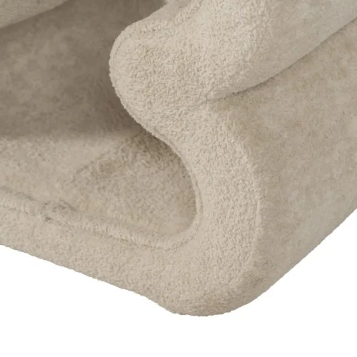 Pouf tissu beige structure métal Ixia 45 cm — vue 9