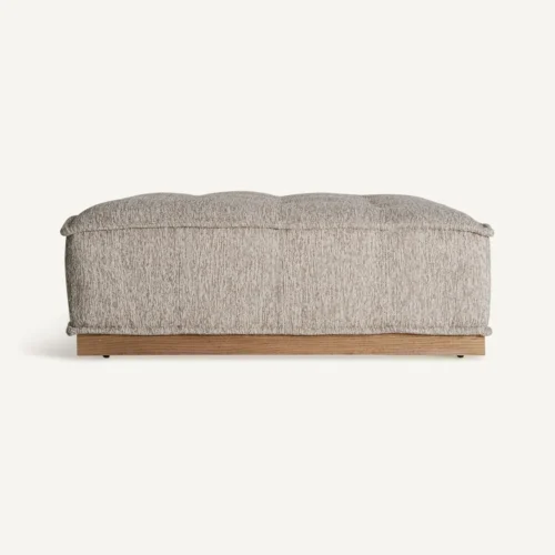 Pouf Vittel beige chiné 120 cm Vical Home