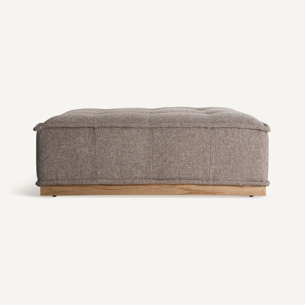 Pouf Vittel marron chiné 124 cm Vical Home