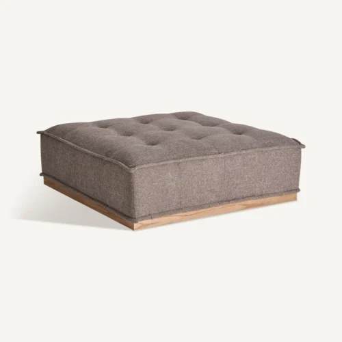 Pouf Vittel marron chiné 124 cm Vical Home — vue 2