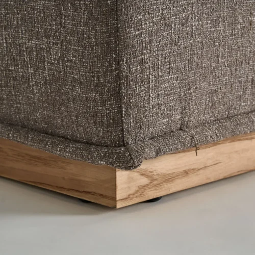 Pouf Vittel marron chiné 124 cm Vical Home — vue 5