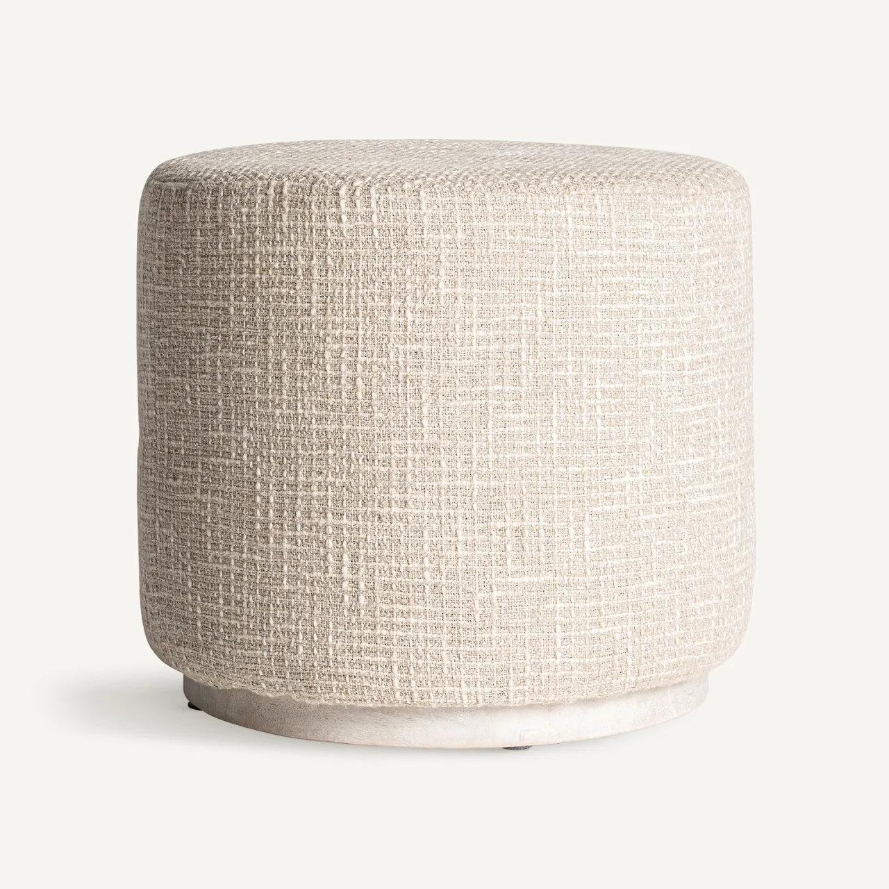 Repose-pieds Aran coton beige Vical Home