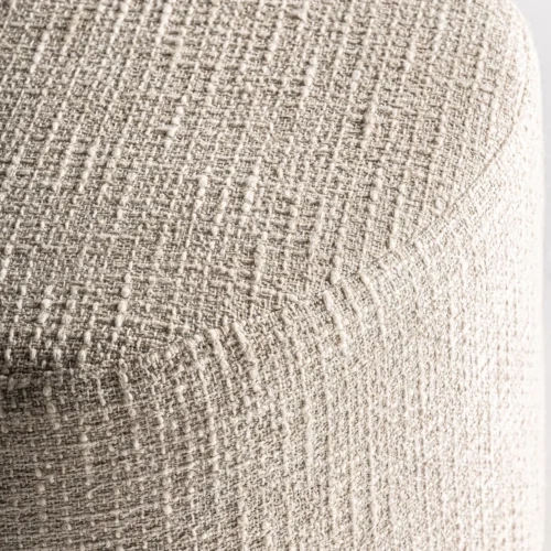 Repose-pieds Aran coton beige Vical Home — vue 2