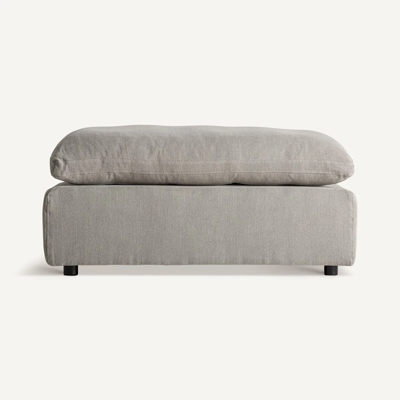 Repose-pieds Benacy lin gris Vical Home