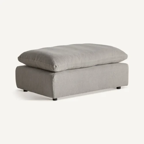 Repose-pieds Benacy lin gris Vical Home — vue 2