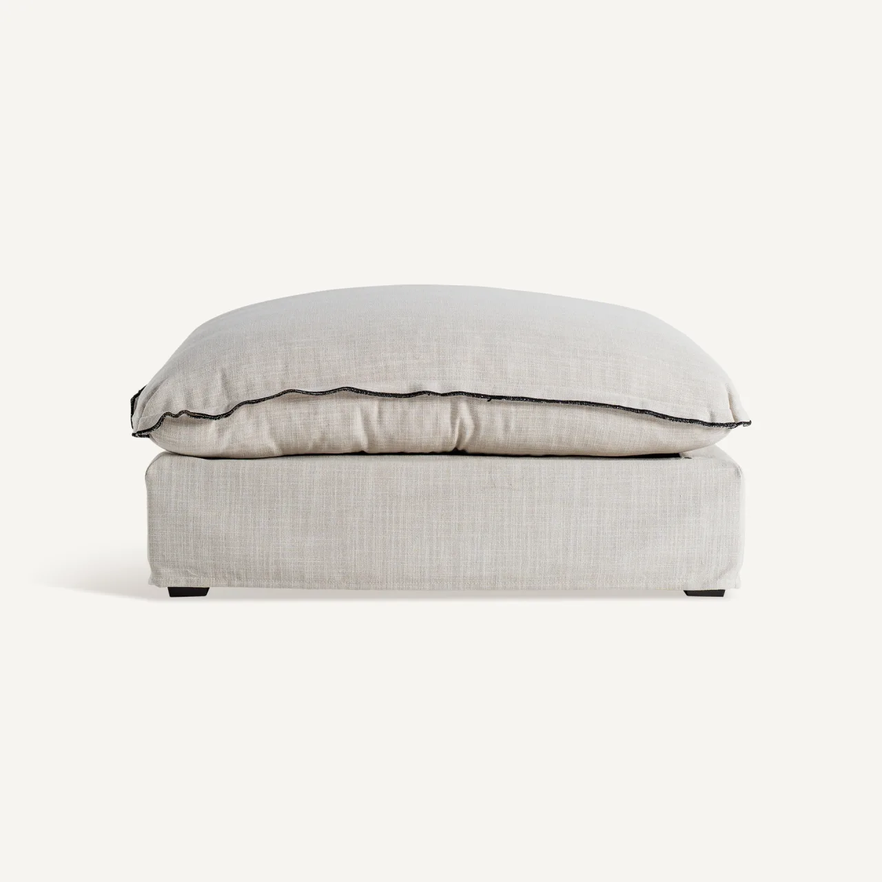 Repose-pieds Bief blanc cassé Vical Home