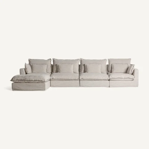 Repose-pieds Bief blanc cassé Vical Home — vue 4