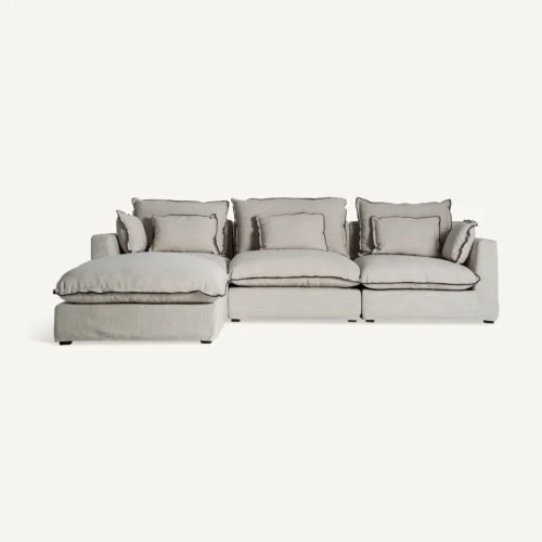 Repose-pieds Bief blanc cassé Vical Home — vue 6