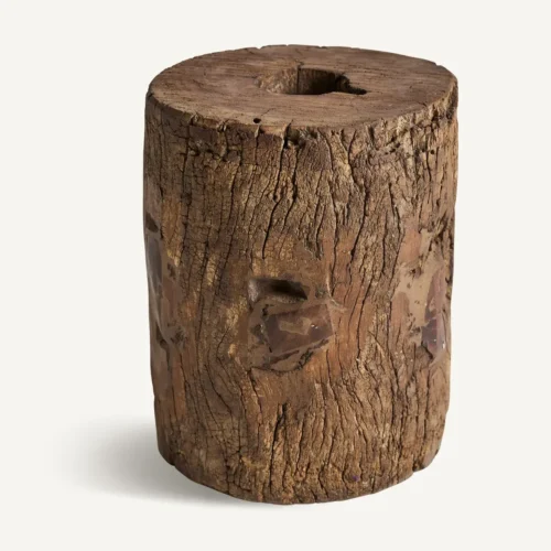 Repose-pieds Kraj bois de manguier vieilli Vical Home — vue 2