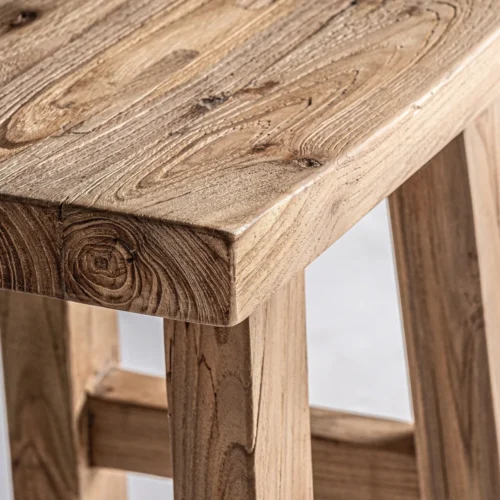 Repose-pieds Lux teck marron Vical Home — vue 3