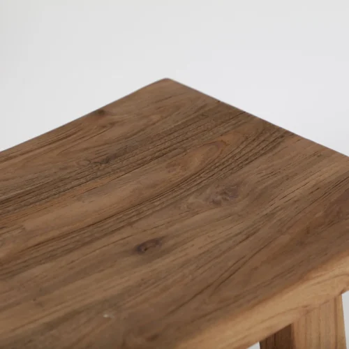 Repose-pieds Lux teck marron Vical Home — vue 4