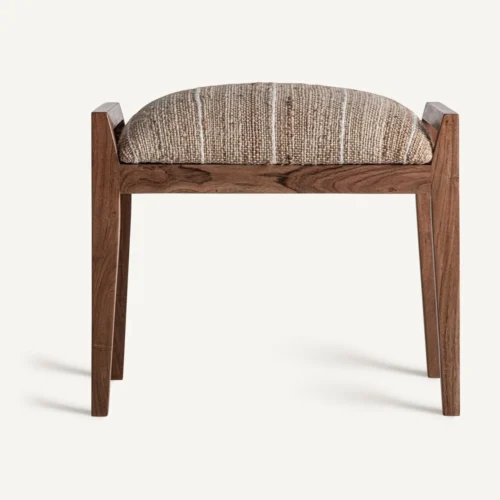 Repose-pieds Nitesh manguier et jute beige Vical Home