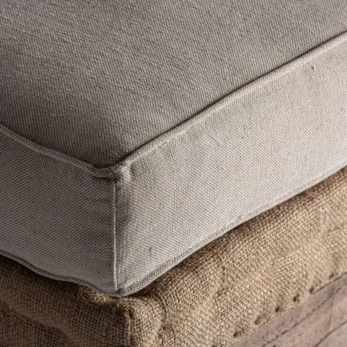Repose-pieds Retz bois de manguier crème Vical Home — vue 3