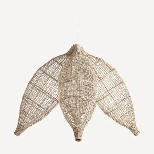 Sculpture Cleis rotin marron Vical Home — vue 3