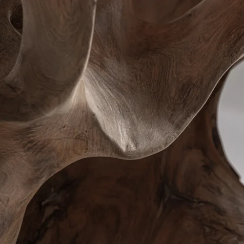 Sculpture Frikhale teck et fer noir Vical Home — vue 2