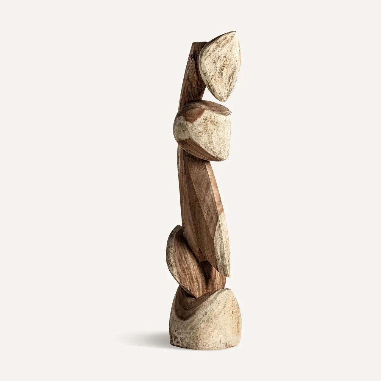 Sculpture Harper teck marron naturel Vical Home