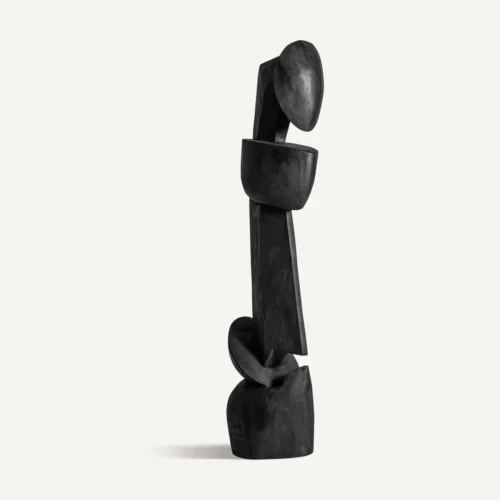 Sculpture Harper teck noir mat Vical Home