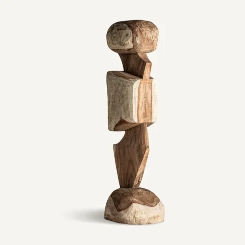 Décorations Vical Home Sculpture Hasan teck marron naturel Vical Home