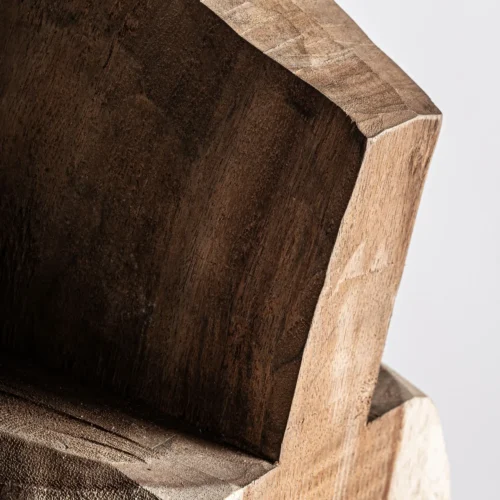 Sculpture Hasan teck marron naturel Vical Home — vue 4