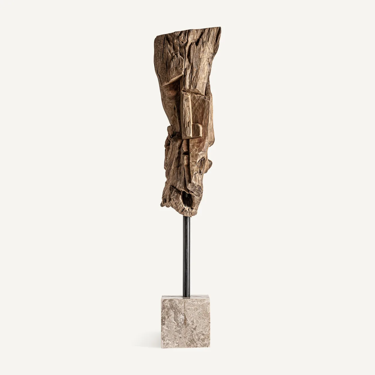 Sculpture Marek bois tropical vieilli Vical Home