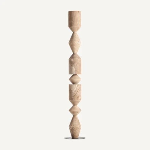 Sculpture Pawet bois de teck marron Vical Home