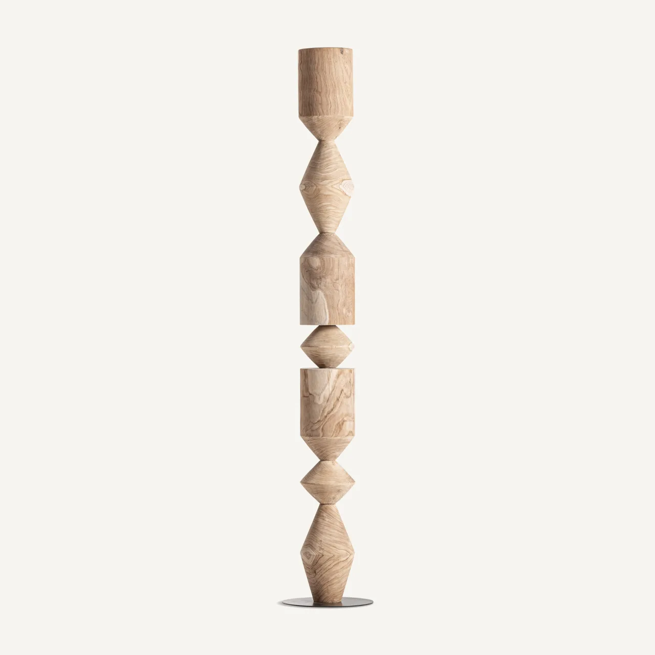 Sculpture Pawet bois de teck marron Vical Home