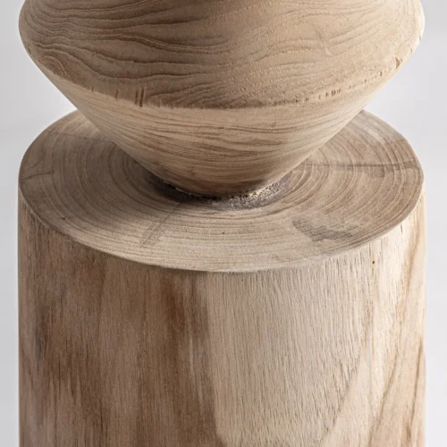 Sculpture Pawet bois de teck marron Vical Home — vue 2
