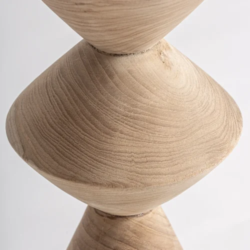 Sculpture Pawet bois de teck marron Vical Home — vue 4