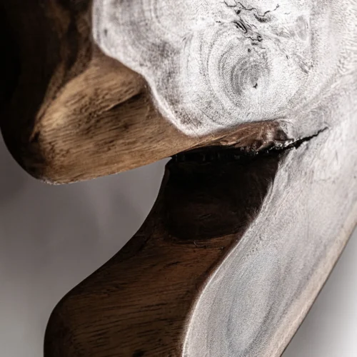 Sculpture Peack bois de suar vieilli Vical Home — vue 3