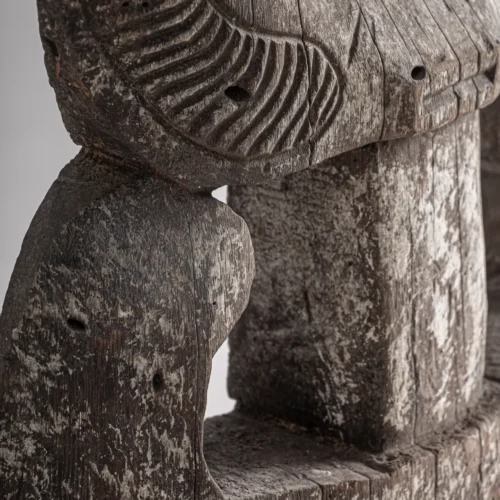 Sculpture Rolho bois de suar vieilli et fer noir Vical Home — vue 4