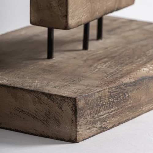 Sculpture Teran bois de suar marron Vical Home — vue 2