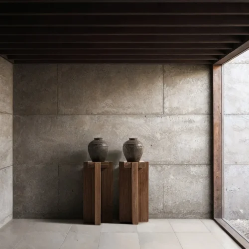 Sellette Brutalist bois de sal marron Vical Home — vue 7