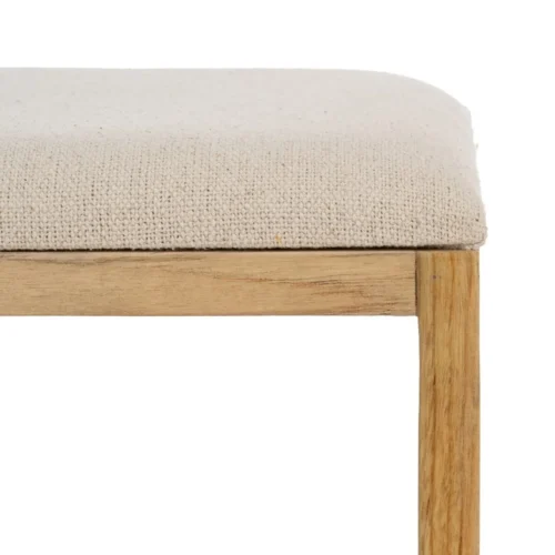 Set de 2 bancs bois de teck recyclé Ixia 115 cm — vue 6