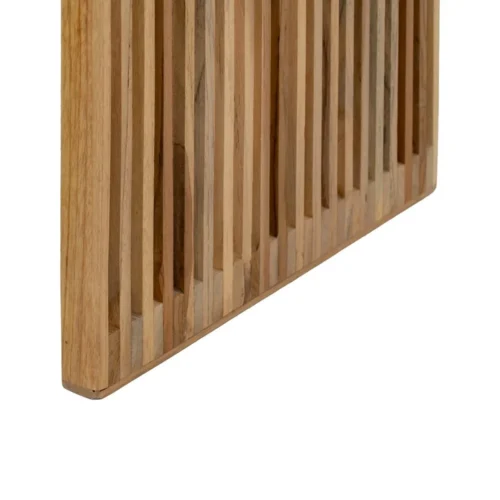 Set de 2 bancs bois de teck recyclé Ixia 115 cm — vue 9