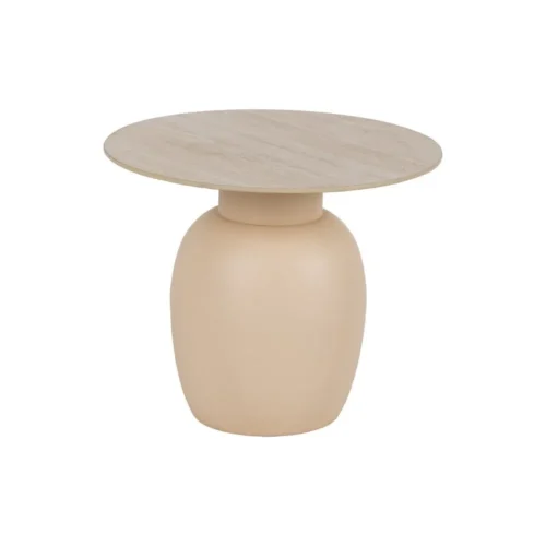 Set de 2 bouts de canapé ronds céramique et métal Ixia Ø 60 cm — vue 3