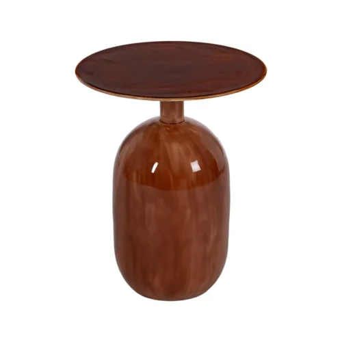 Set de 2 bouts de canapé ronds métal émaillé Ixia Ø 50 cm — vue 3