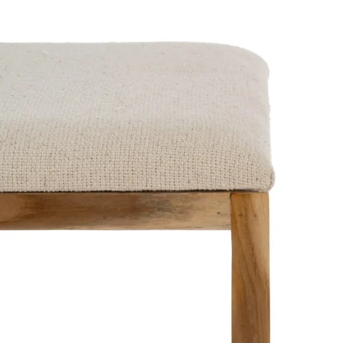 Set de 2 tabourets gigognes bois de teck recyclé Ixia 50 cm — vue 7