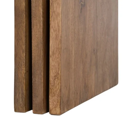 Set de 3 bouts de canapé carrés gigognes bois de manguier Ixia 45 cm — vue 5
