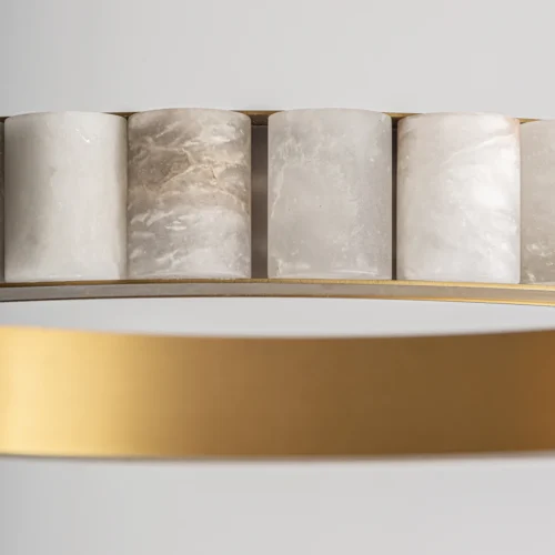 Suspension Aurea albâtre blanc et doré Vical Home — vue 4