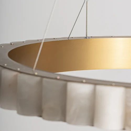 Suspension Aurea albâtre blanc et doré Vical Home — vue 5