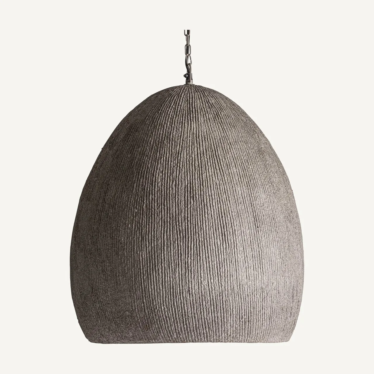 Suspension Balint papier mâché gris et taupe Vical Home