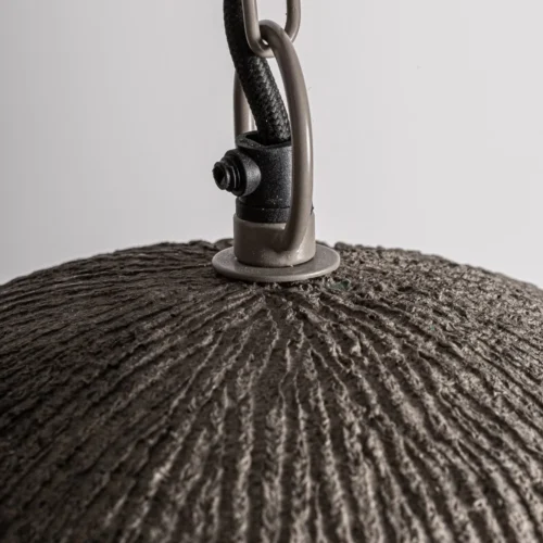 Suspension Balint papier mâché gris et taupe Vical Home — vue 3