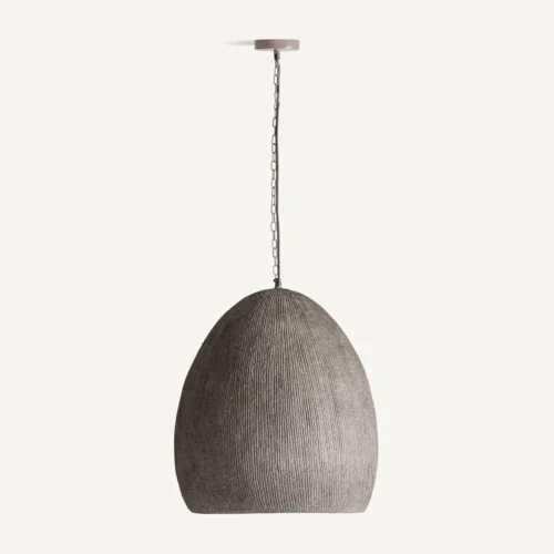 Suspension Balint papier mâché gris et taupe Vical Home — vue 4