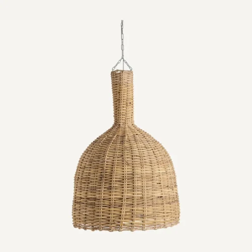 Suspension Bell rotin brun clair Vical Home